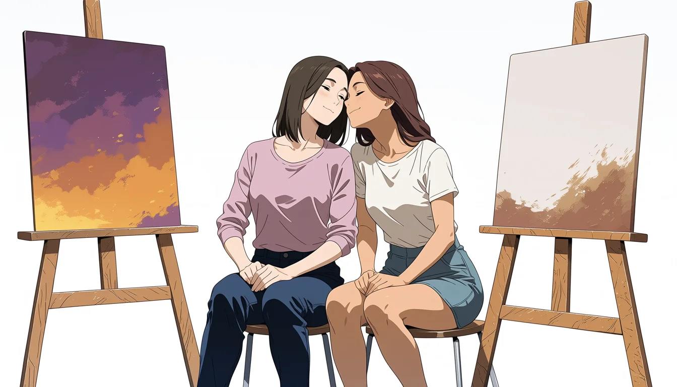 Editorial art for A craft guide to Threesome Yuri