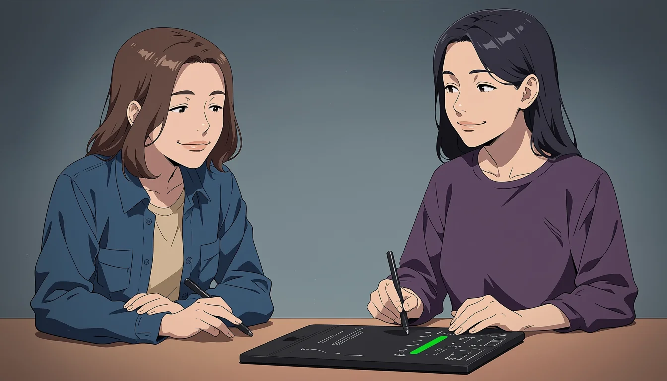 Editorial art for A craft guide to Yuri And Friends Hentai
