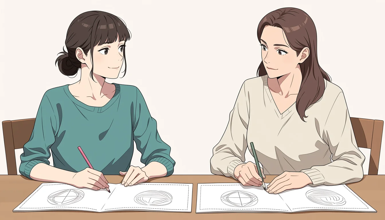 Editorial art for Yuri Ddlc Hentai: choose original adult characters