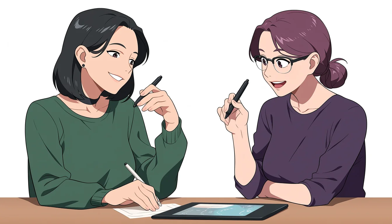 Editorial art for How to read Yuri Ecchi Anime as visual craft