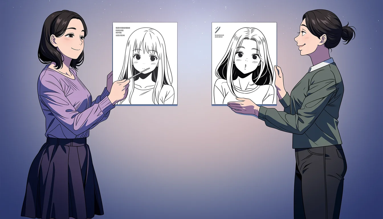 Editorial art for What “Yuri Hantai” means in adult-art search