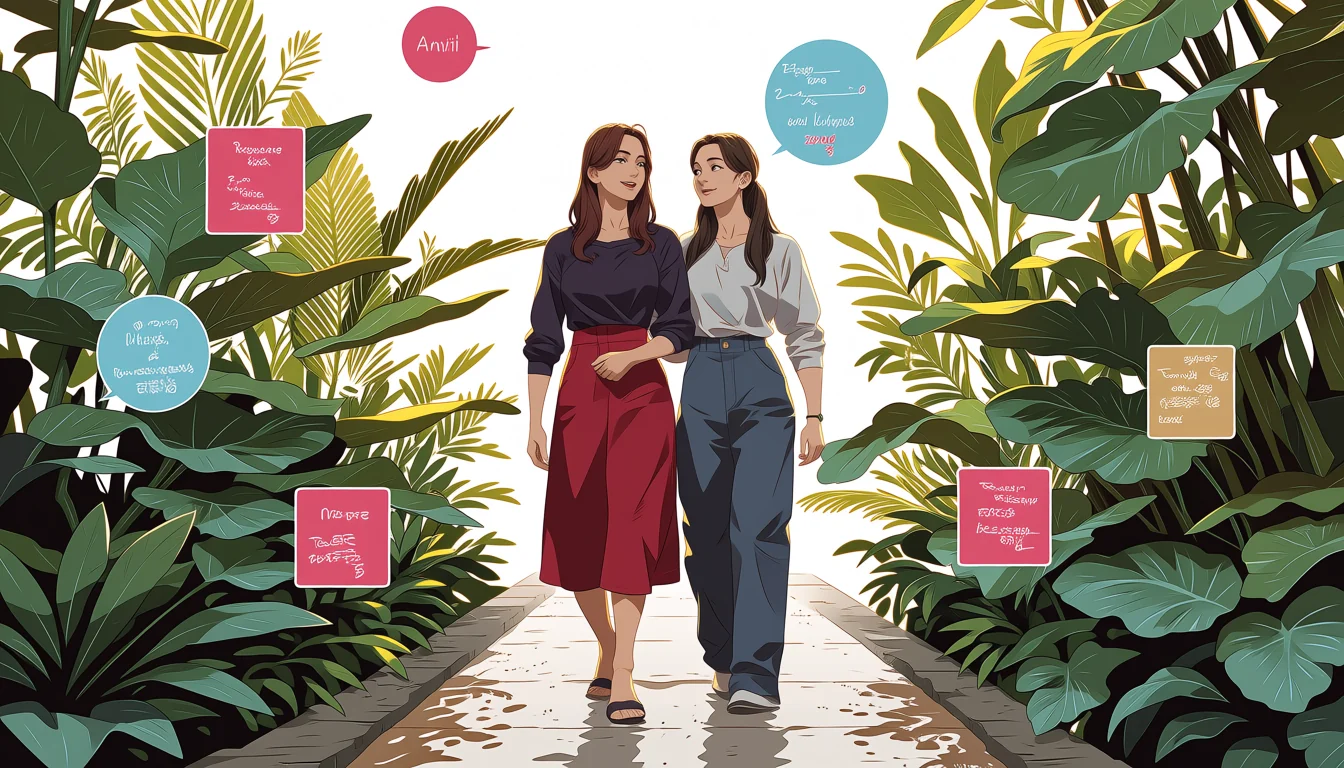 Original text-free editorial illustration for What “Yuri Henati” means in adult-art search