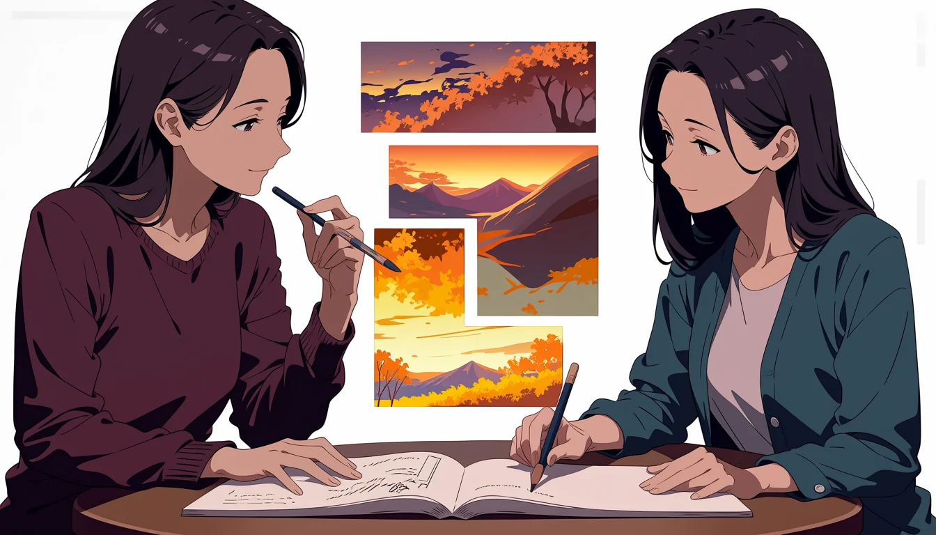 Editorial art for How to read Yuri Hentai Scene as visual craft