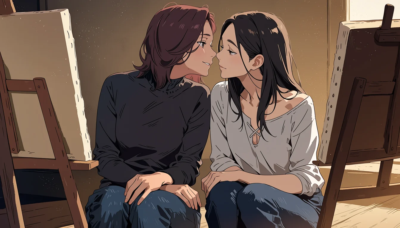 Editorial art for A craft guide to Yuri Manga Doujin