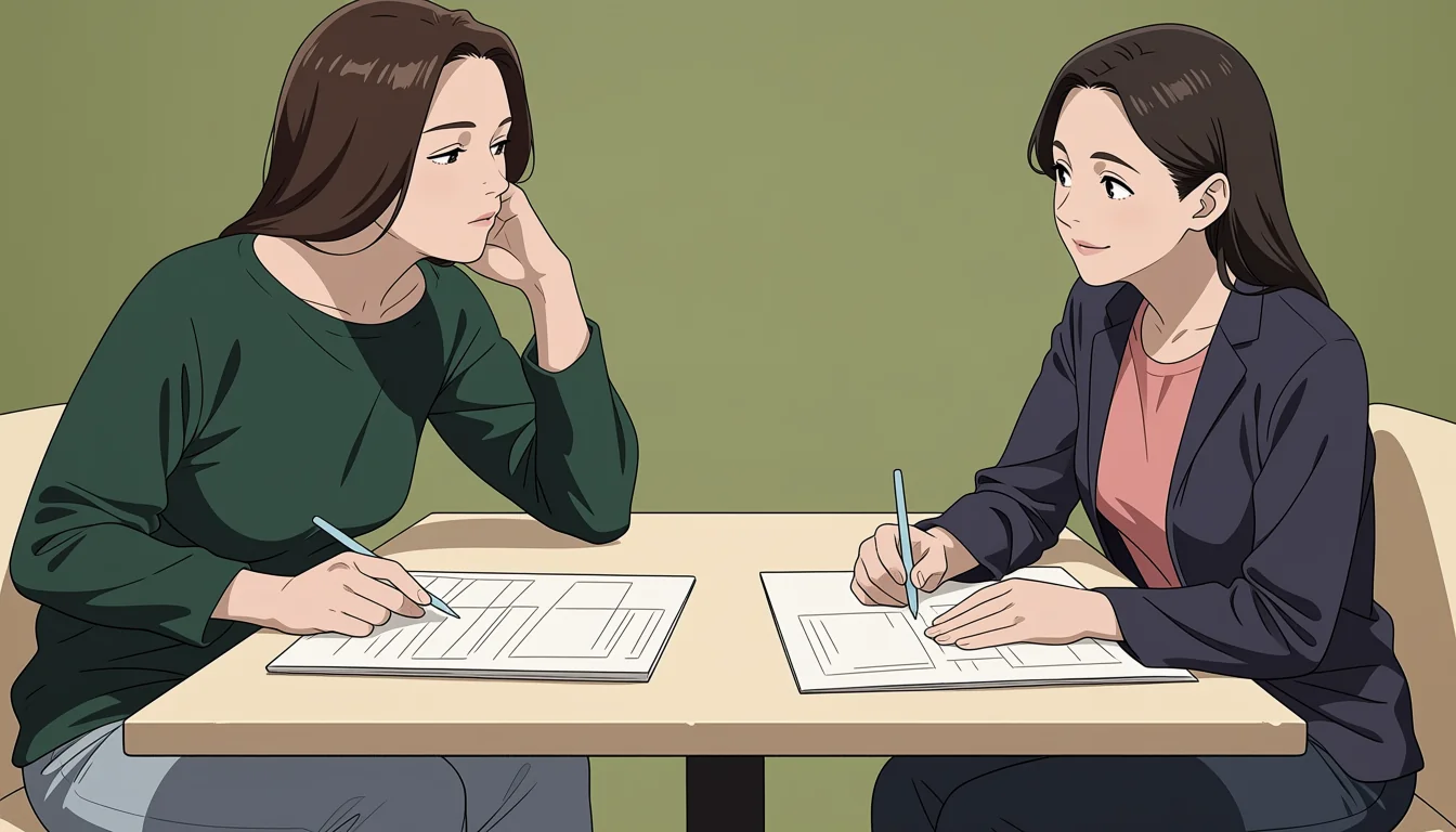 Editorial art for A craft guide to Yuri Porn Comic