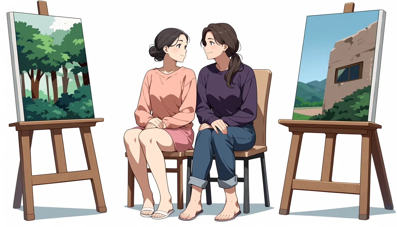 Editorial art for Yuri Porn Ddlc: choose original adult characters