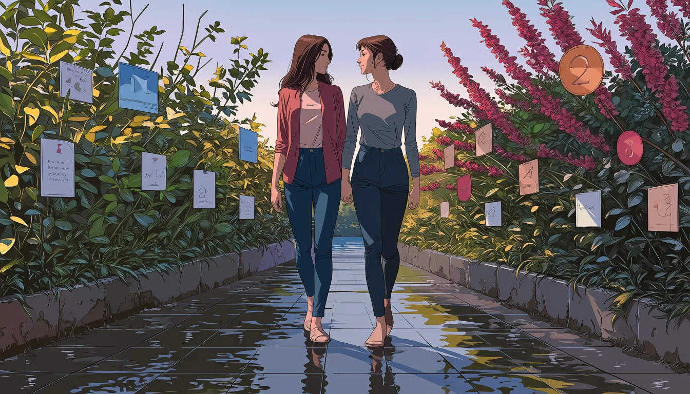 Original text-free editorial illustration for What “Yurinude” means in adult-art search
