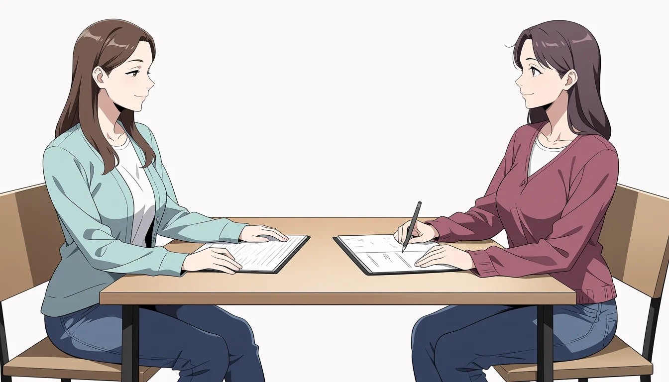 Editorial art for Yuru Yuri Sex: choose original adult characters